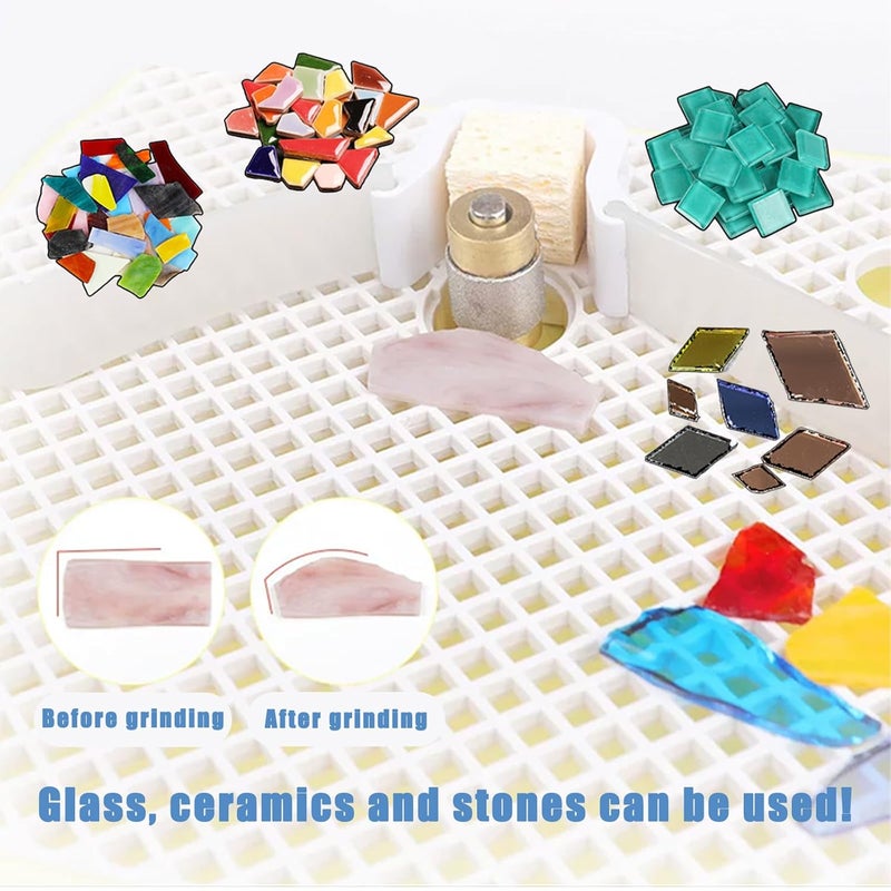 dmsphd Glass Grinder Bits for Stained Glass, Stained Glass Tools and Supplies for Stained Glass Grinder, Widely Used for Glass Processing Arts and Decoration (MCB 3/4'') - Image 5